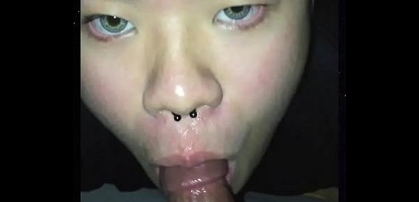  Asian Teen Blowing Married Friend